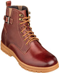 TOTO - K16206 - 2.8 Inches Taller (Cordovan Dark Brown) - High Top Boots - WonderingCloth