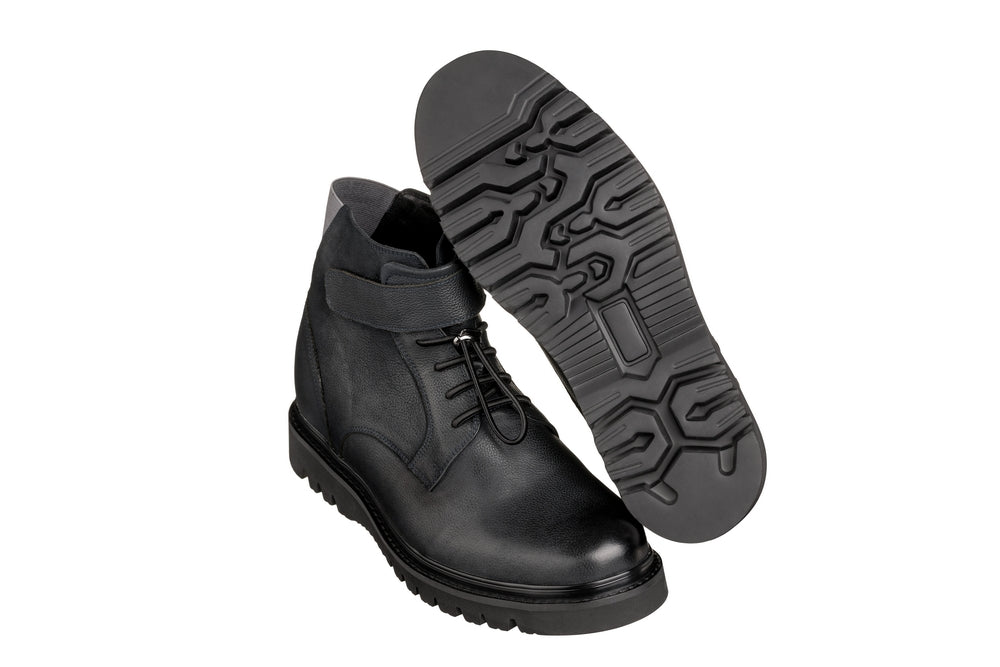 CALTO - K83116 - 3.2 Inches Taller (Dark Blue) - Casual Boots - WonderingCloth