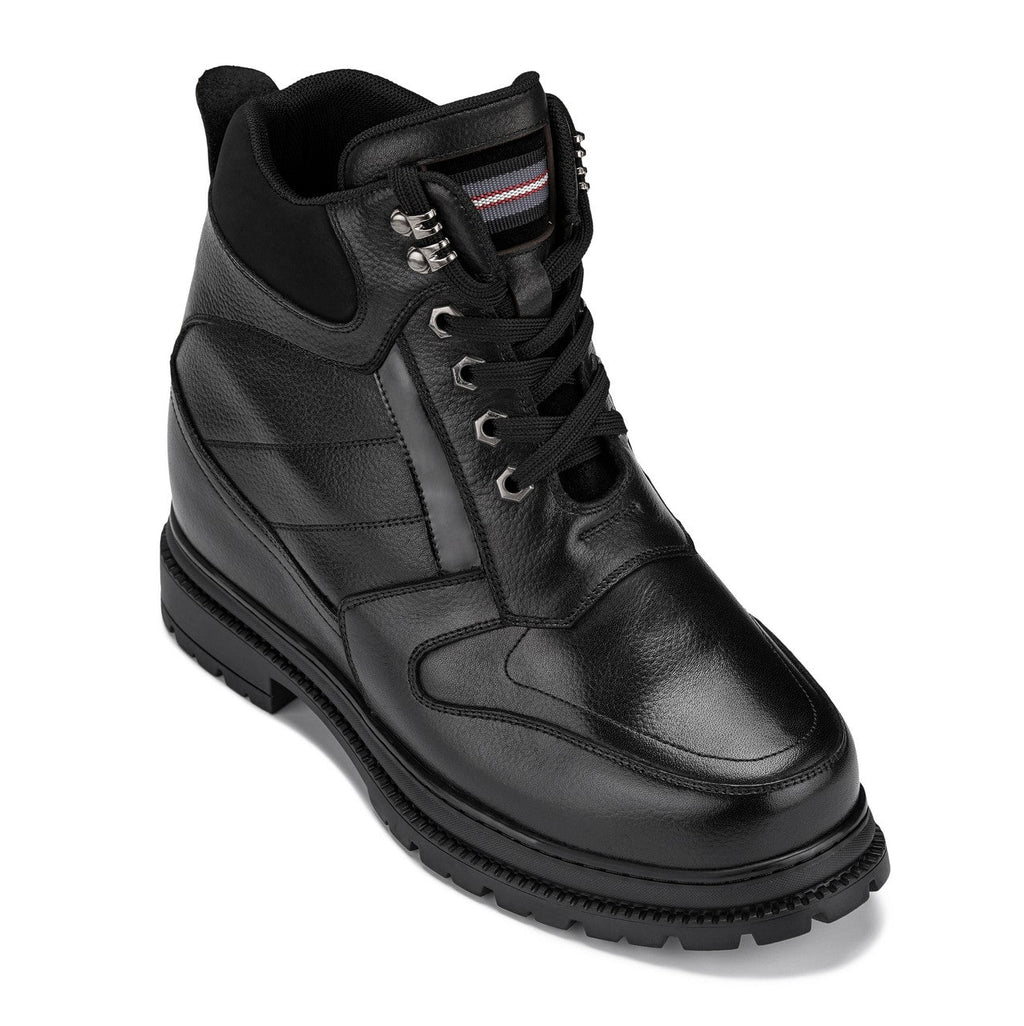 CALDEN Black 5.2" Taller Men's Elevator Boots K881805 - WonderingCloth