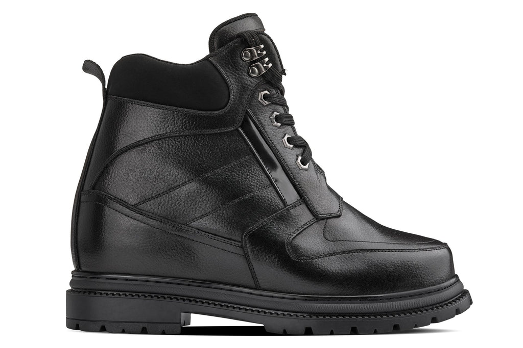 CALDEN Black 5.2" Taller Men's Elevator Boots K881805 - WonderingCloth
