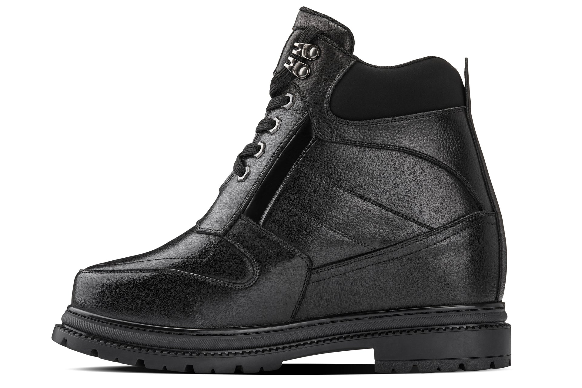 CALDEN Black 5.2" Taller Men's Elevator Boots K881805 - WonderingCloth