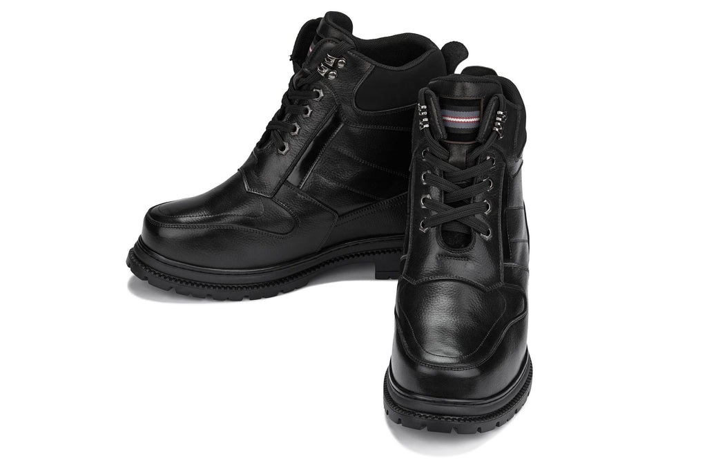CALDEN Black 5.2" Taller Men's Elevator Boots K881805 - WonderingCloth