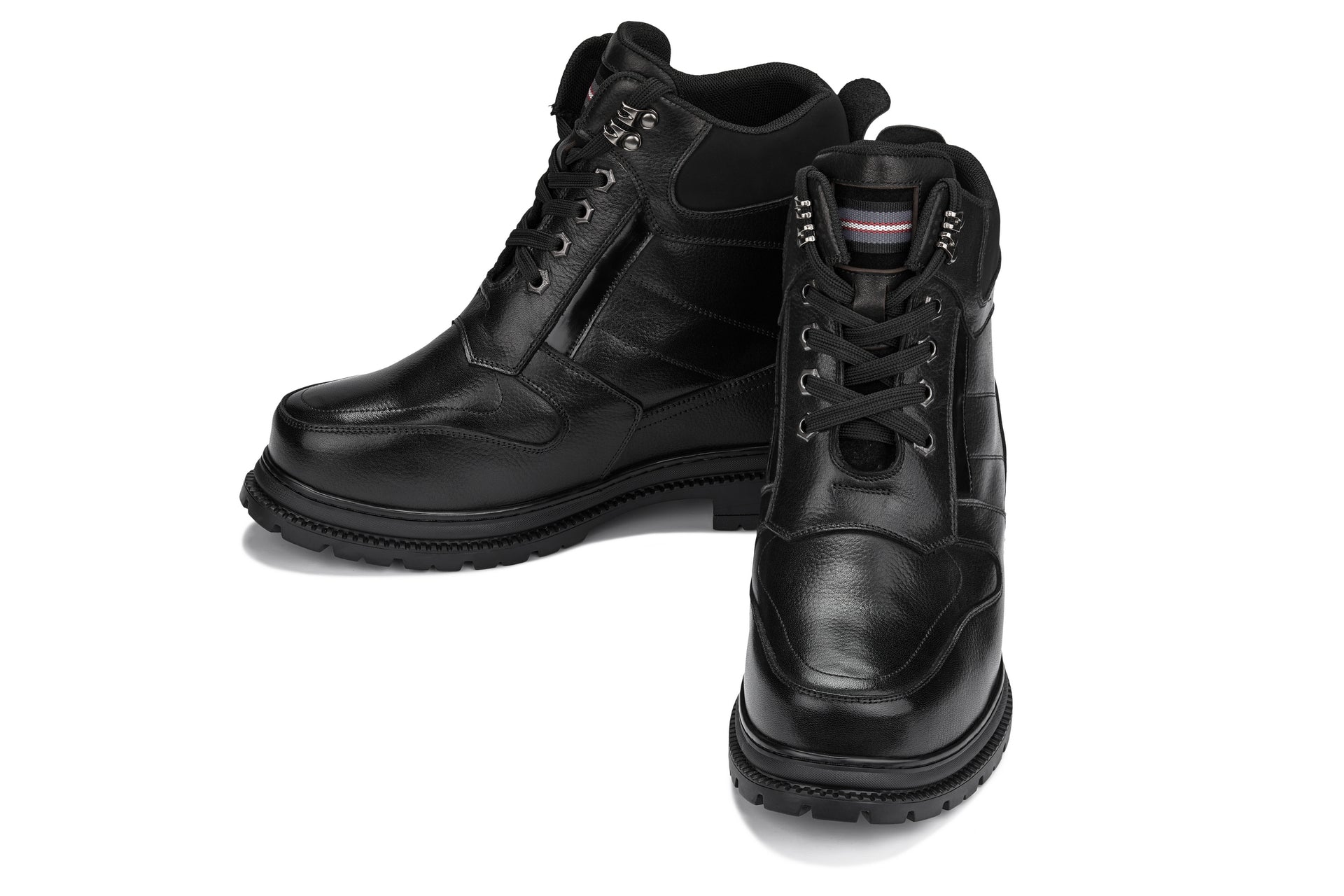 CALDEN Black 5.2" Taller Men's Elevator Boots K881805 - WonderingCloth