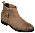 TOTO - K92083 - 3 Inches Taller (Nubuck Coffee Brown) - Chelsea Ankle Boots - WonderingCloth