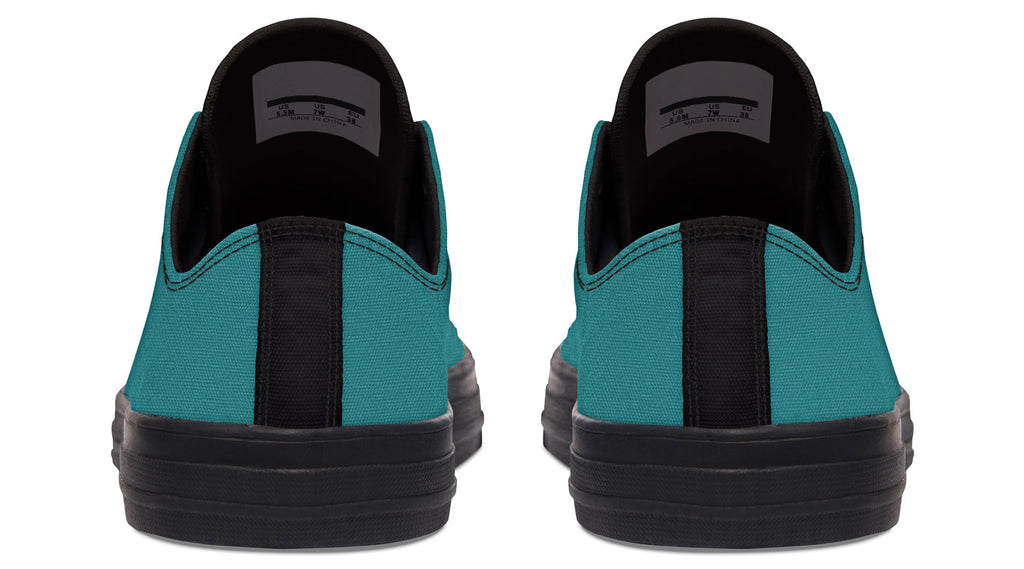 Sunflower And Skulls Teal Low Tops