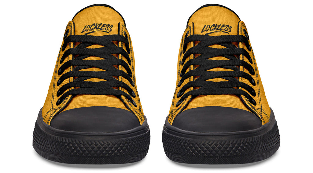 Sunflower And Skulls Yellow Low Tops