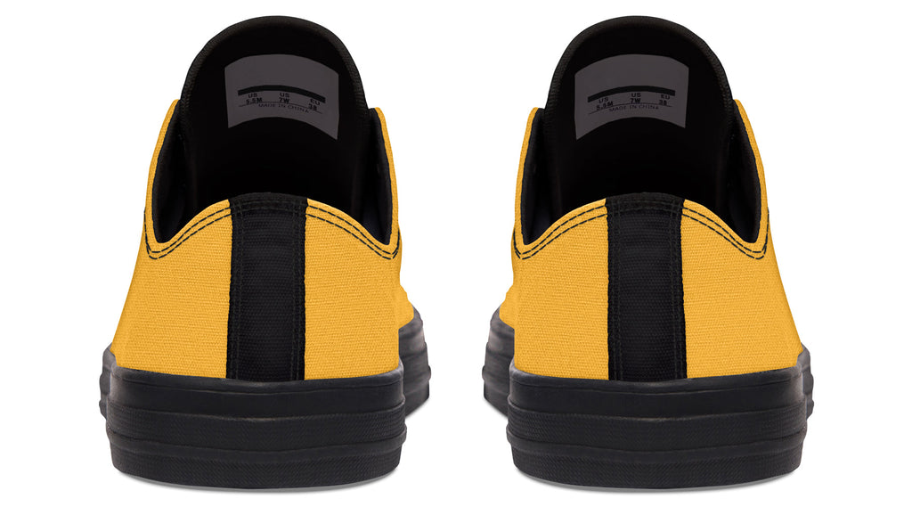 Sunflower And Skulls Yellow Low Tops