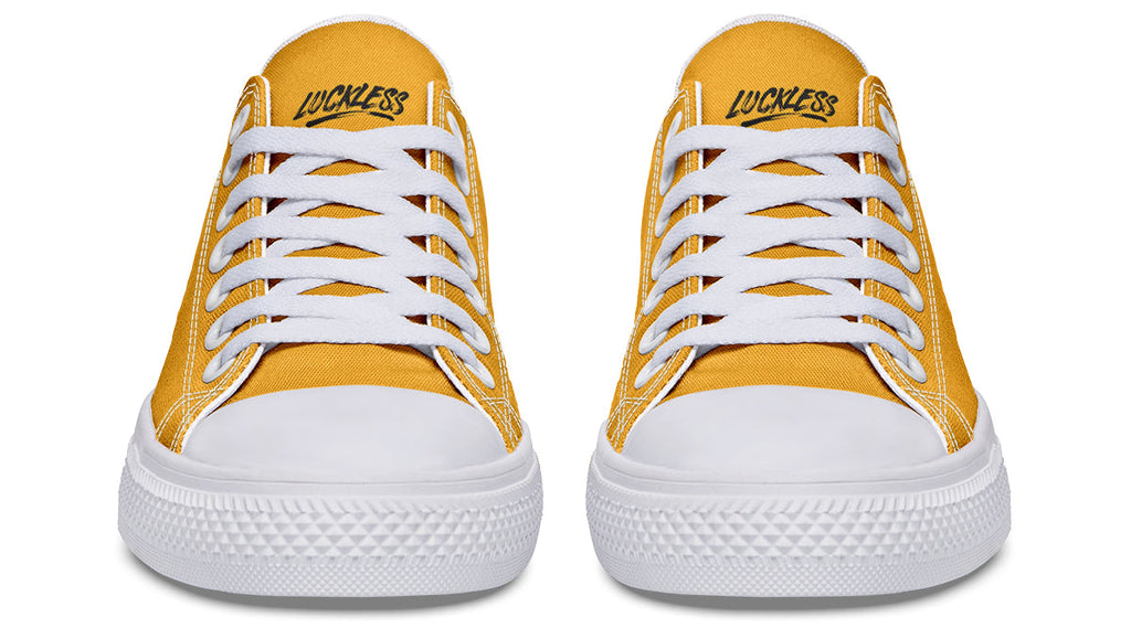 Sunflower And Skulls Yellow Low Tops