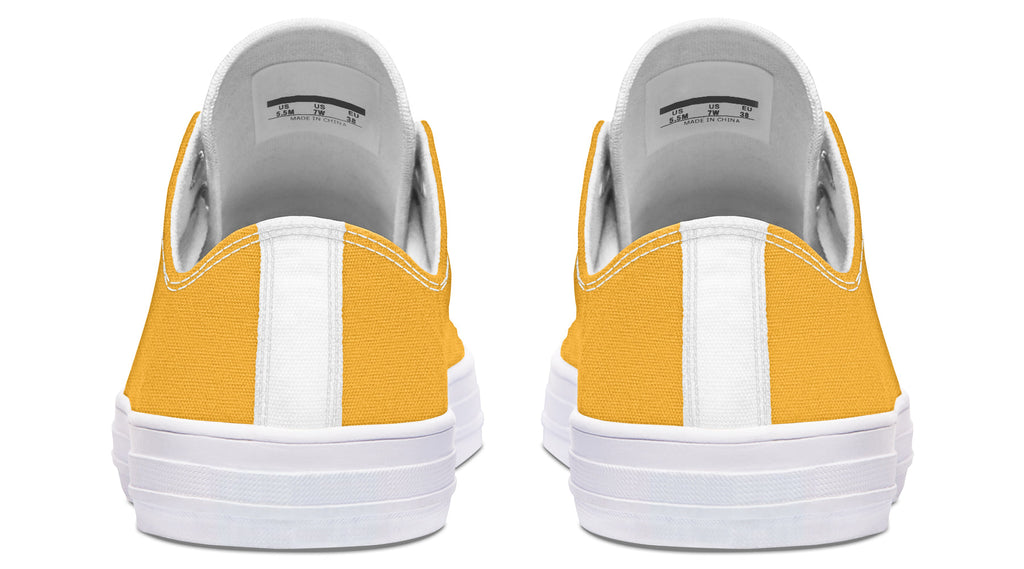 Sunflower And Skulls Yellow Low Tops