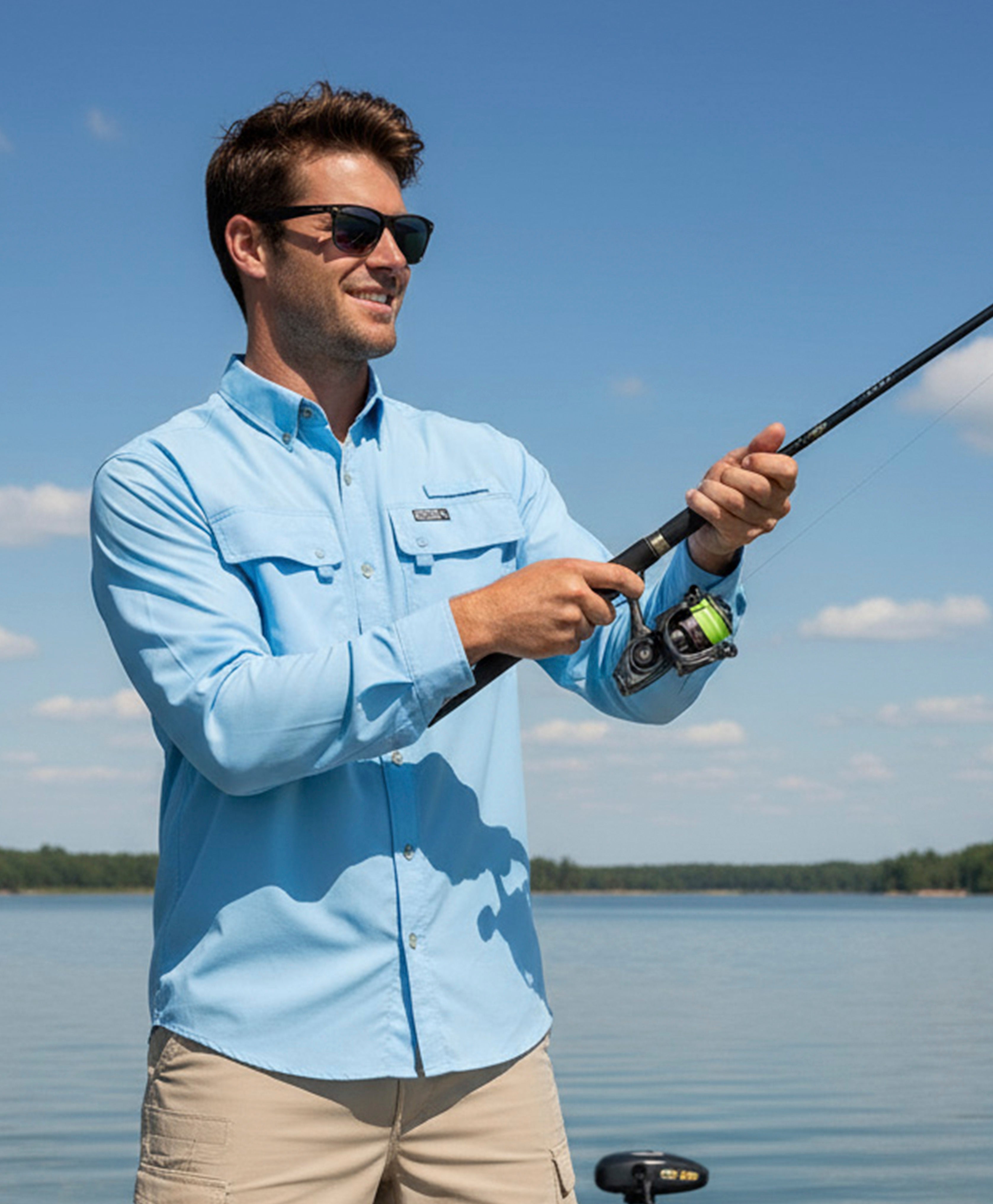 Men's Seacliff 2.0 L/S UV Vented Fishing Shirt - WonderingCloth