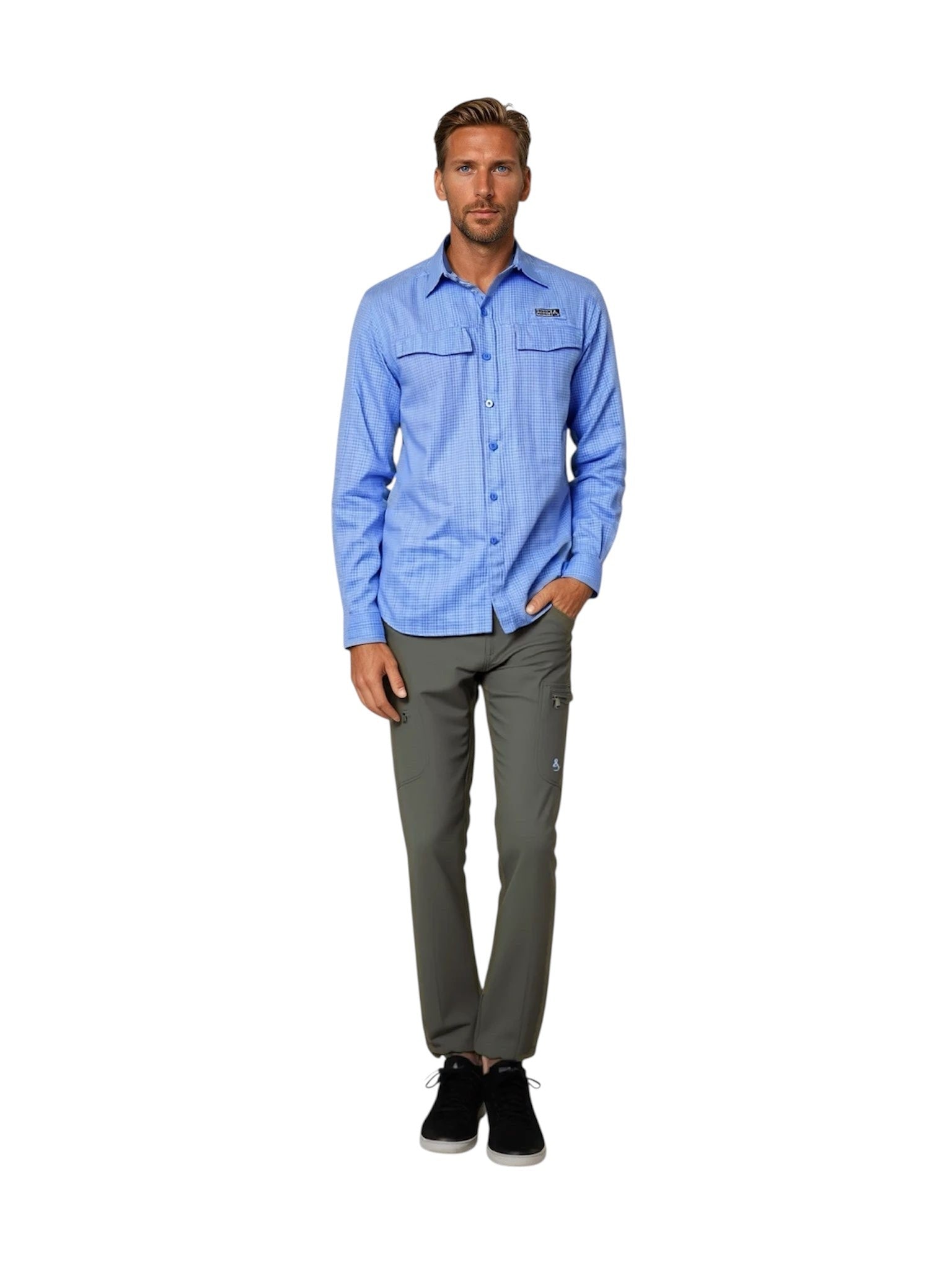 Men's Sealand L/S UV Vented Fishing Shirt - WonderingCloth