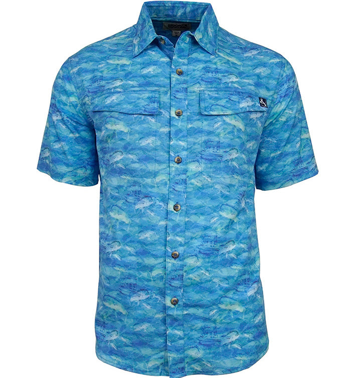 Men's Mahi Rush UV Vented Fishing Shirt - WonderingCloth
