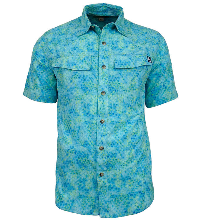 Men's Hexa Dreams UV Vented Fishing Shirt - WonderingCloth