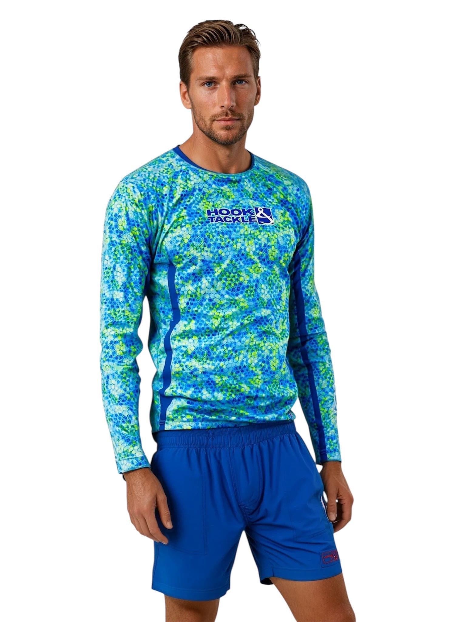 Men's Hexa Dreams L/S UV Fishing Shirt - WonderingCloth