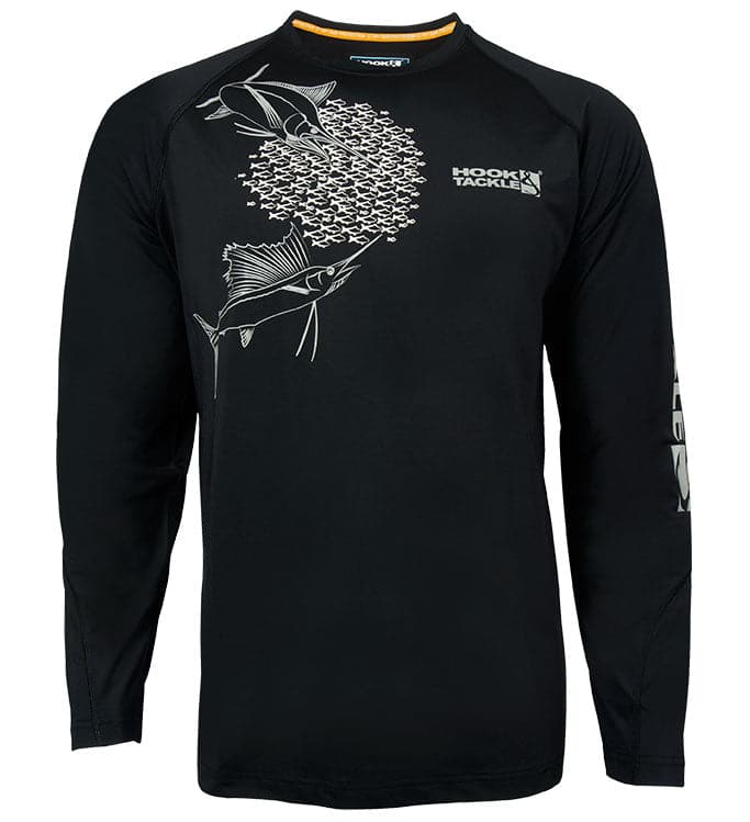 Men's Feeding Frenzy Vented L/S UV Fishing Shirt - WonderingCloth