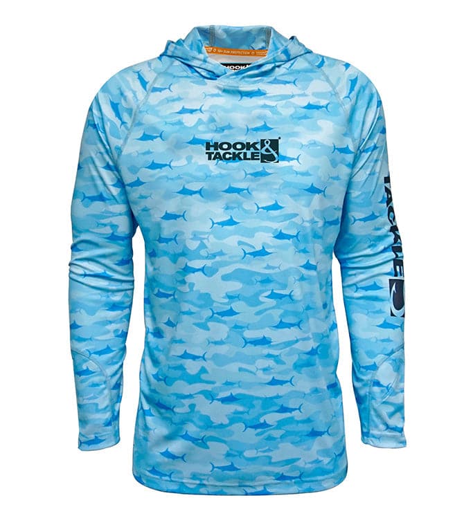 Men's Camo Billfish UV Fishing Hoodie - WonderingCloth