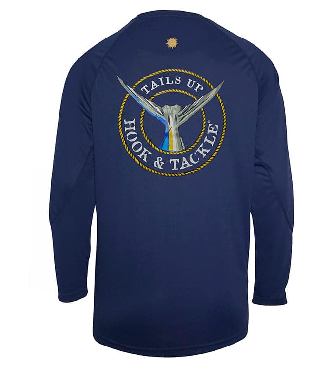 Men's Tails Up L/S UV Fishing Shirt - WonderingCloth