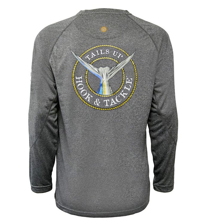 Men's Tails Up L/S UV Fishing Shirt - WonderingCloth
