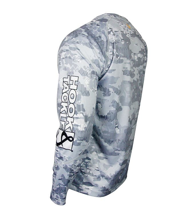 Men's Fractal Camo L/S UV Fishing Shirt - WonderingCloth