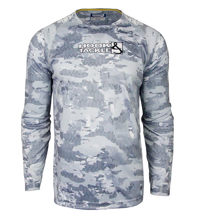 Men's Fractal Camo L/S UV Fishing Shirt - WonderingCloth