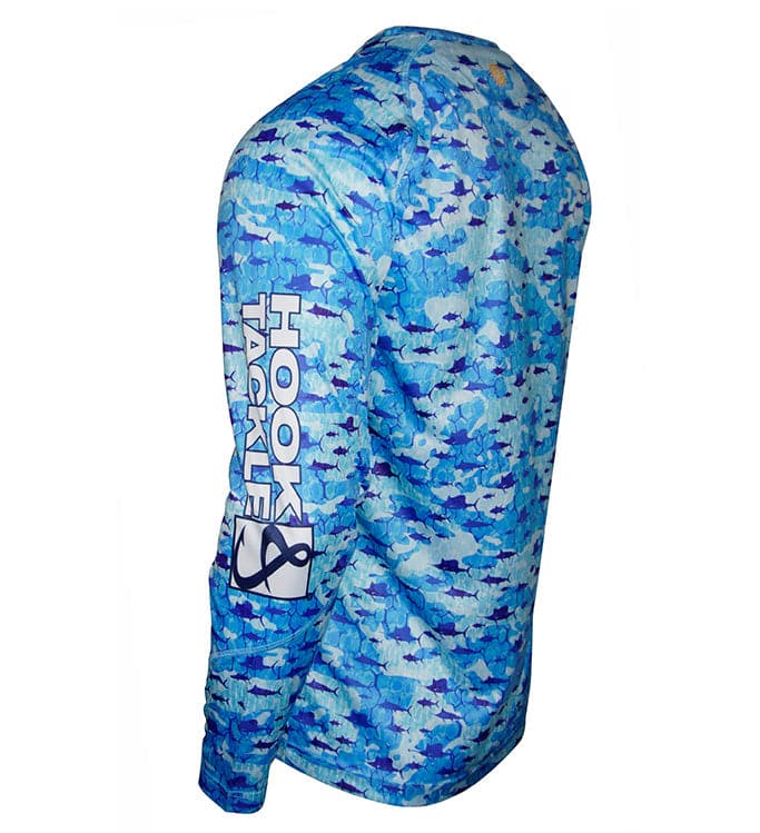 Youth Billfish Texture UV Fishing Shirt (8-20) - WonderingCloth