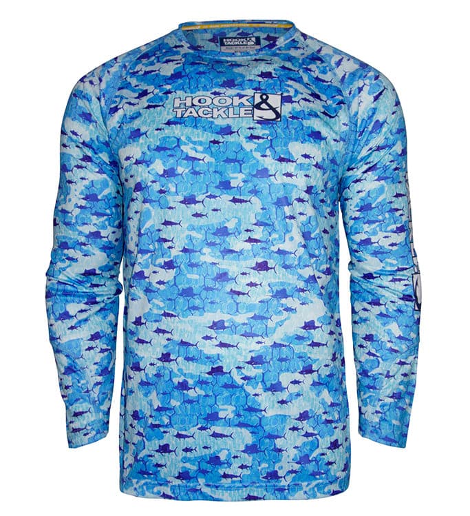 Men's Billfish Texture UV Fishing Shirt - WonderingCloth