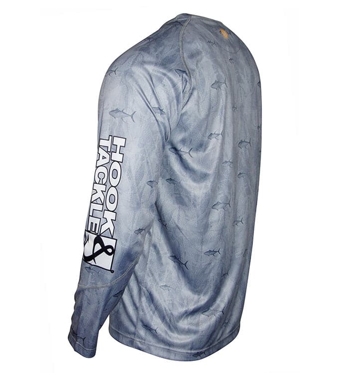 Men's Tuna Texture L/S UV Fishing Shirt - WonderingCloth