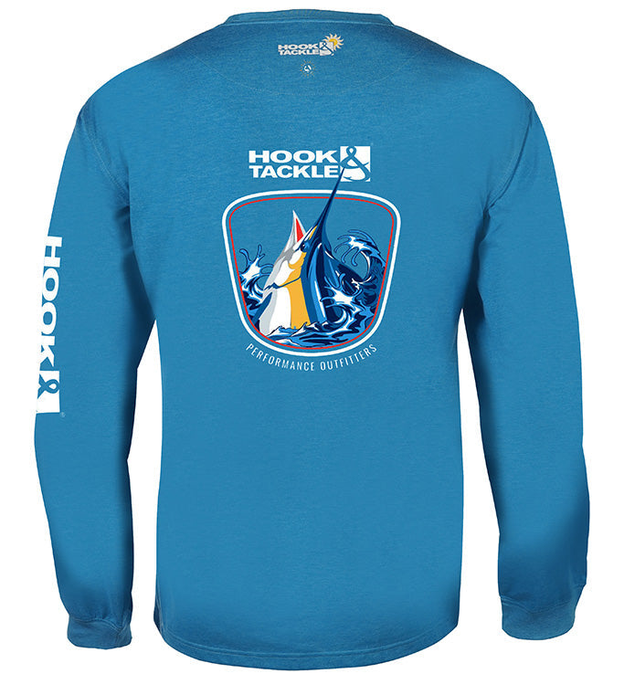 Men's Marlin Thrust L/S UV Fishing T-Shirt - WonderingCloth