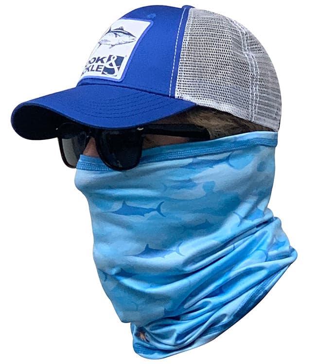 Blue Marlin Camo Gaiter - WonderingCloth