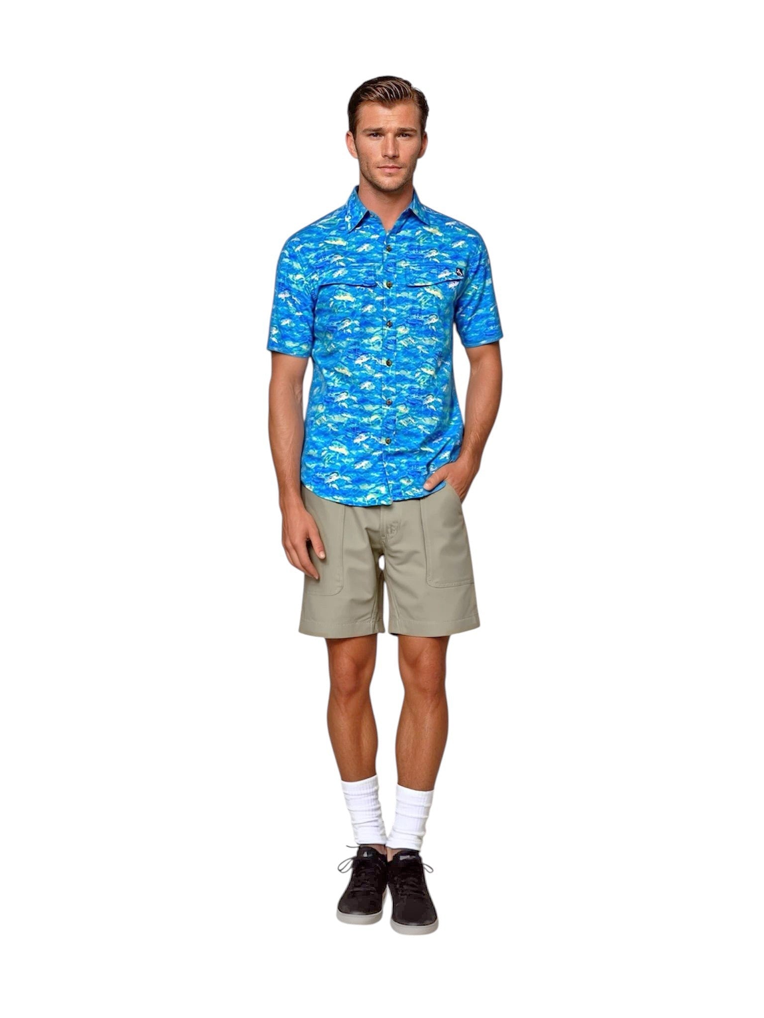 Men's Mahi Rush UV Vented Fishing Shirt - WonderingCloth