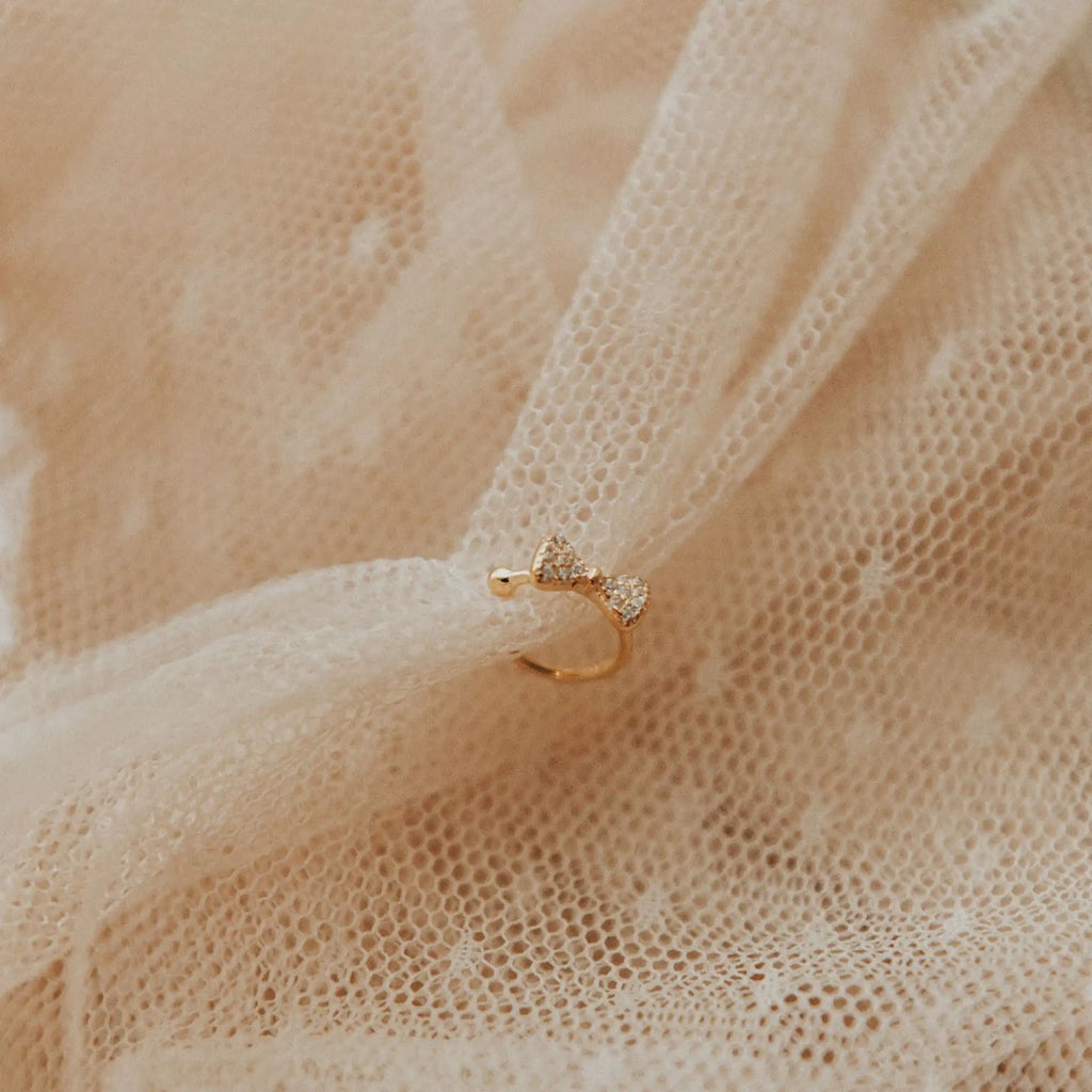 Mini Bow Ear Cuff - WonderingCloth