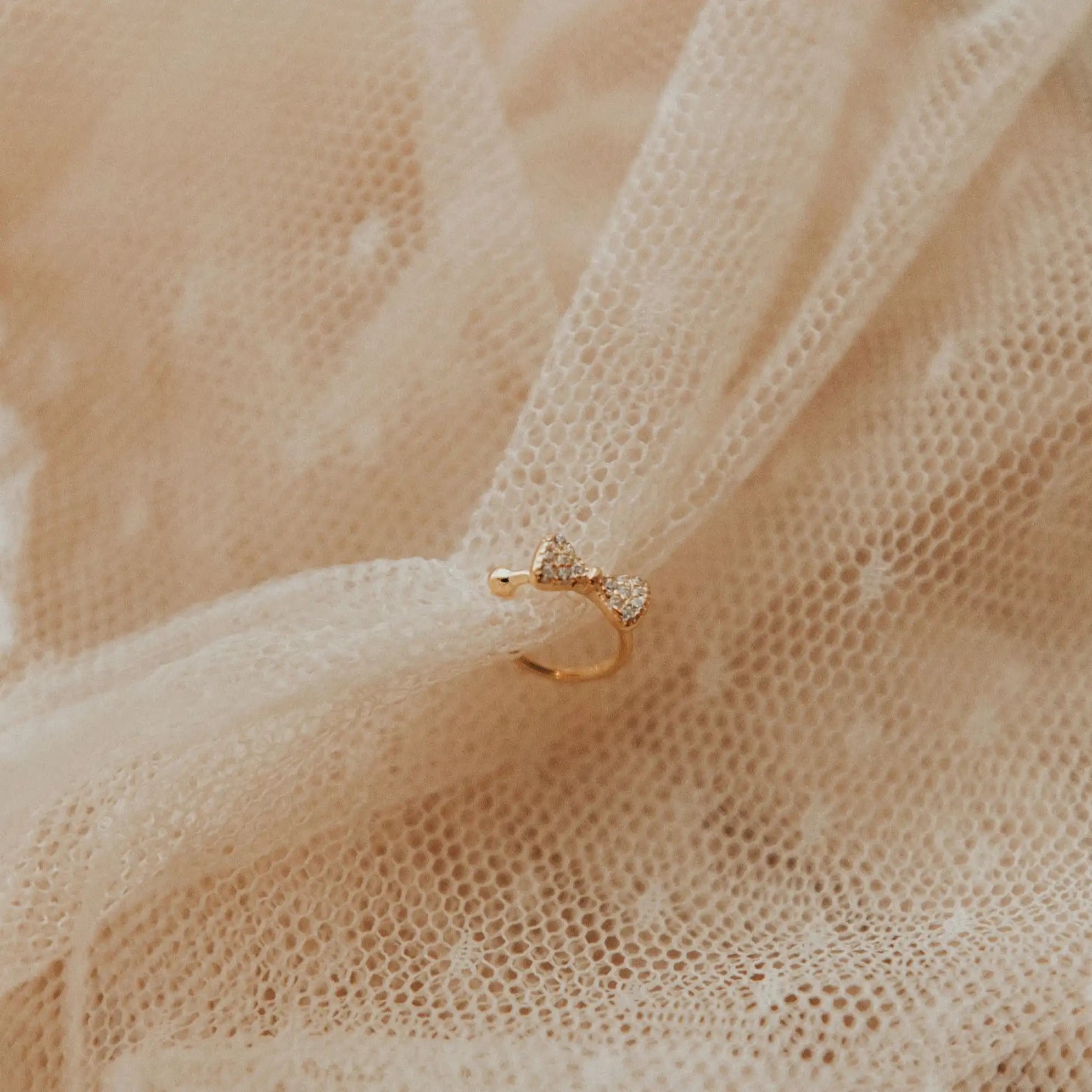 Mini Bow Ear Cuff - WonderingCloth