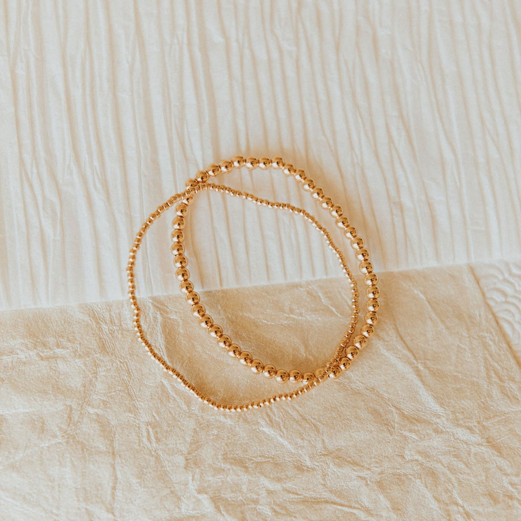 Staci Gold Filled Bead Bracelet - WonderingCloth