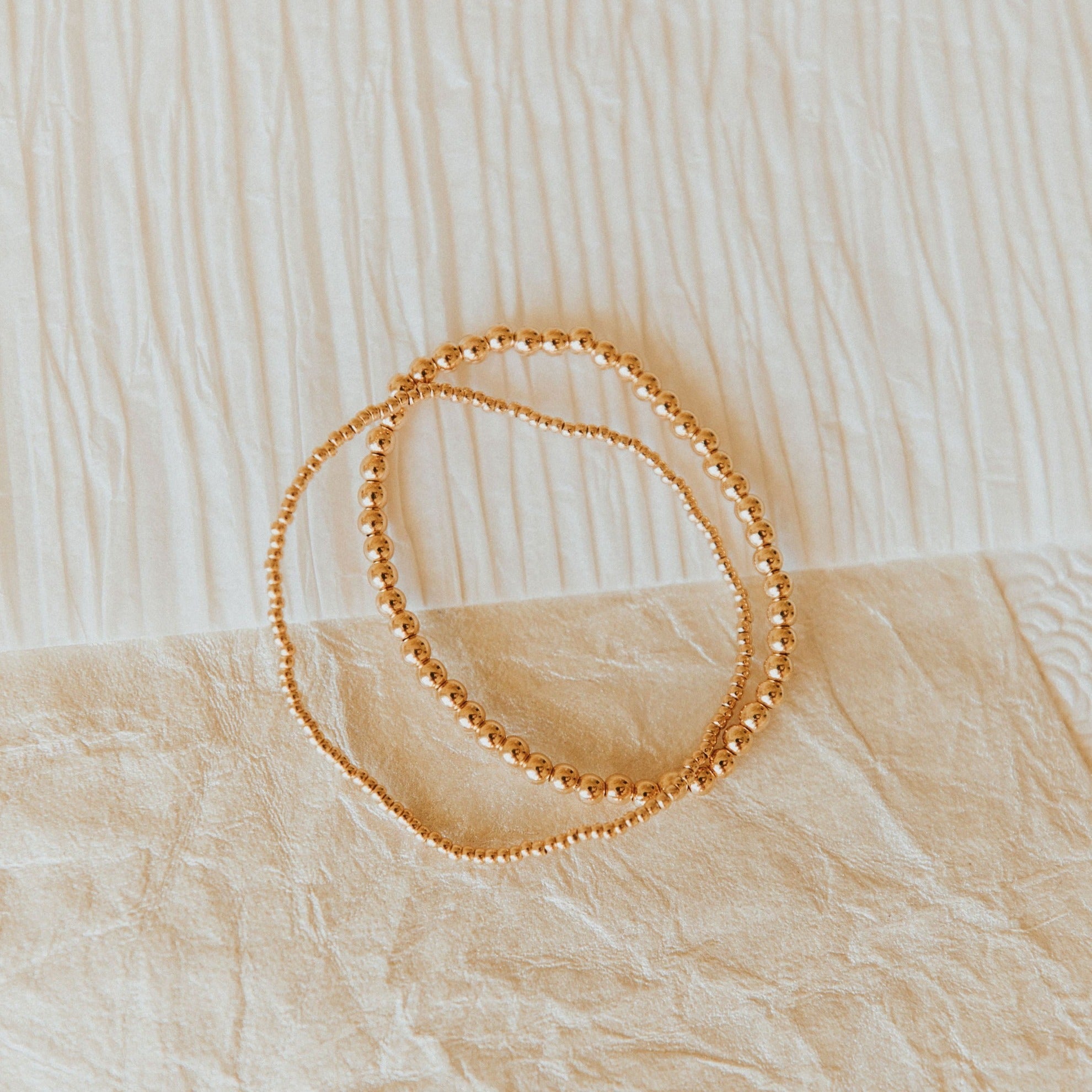 Staci Gold Filled Bead Bracelet - WonderingCloth