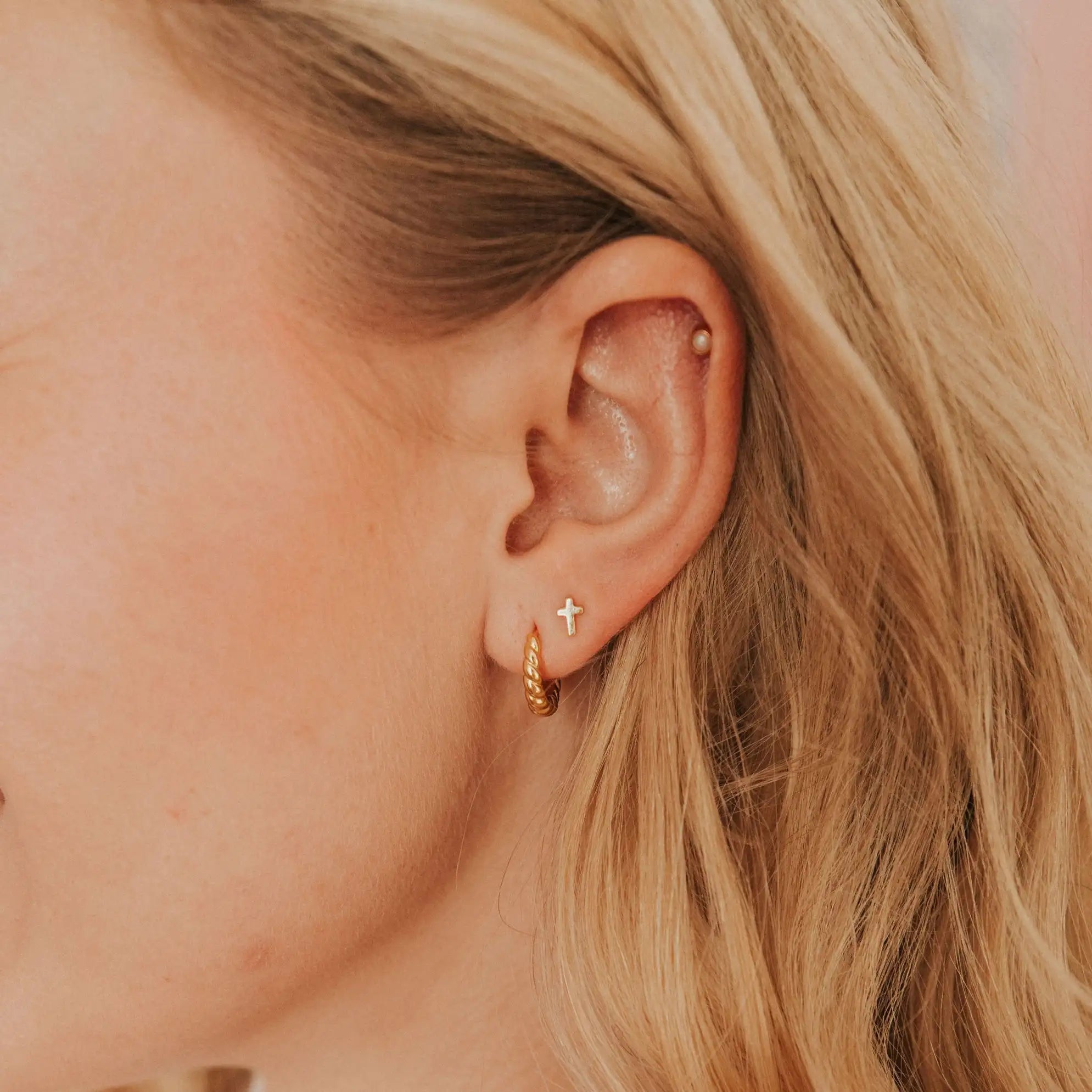 Cross Studs - WonderingCloth