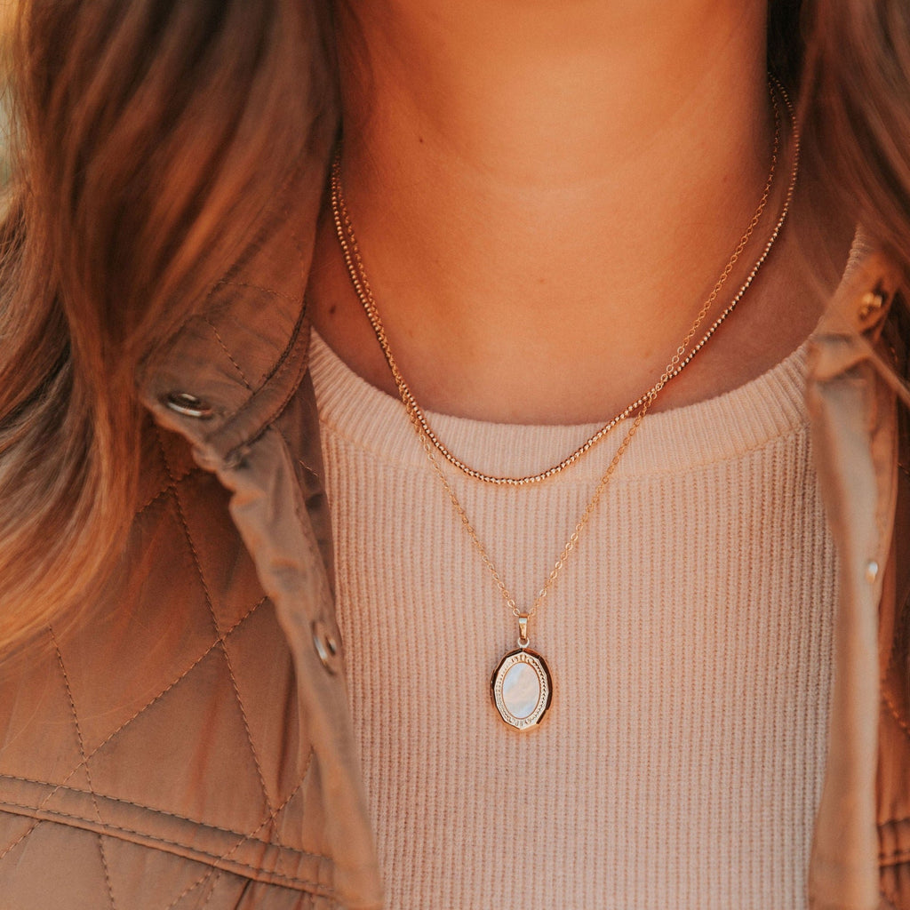 Staci Gold Filled Bead Necklace - WonderingCloth