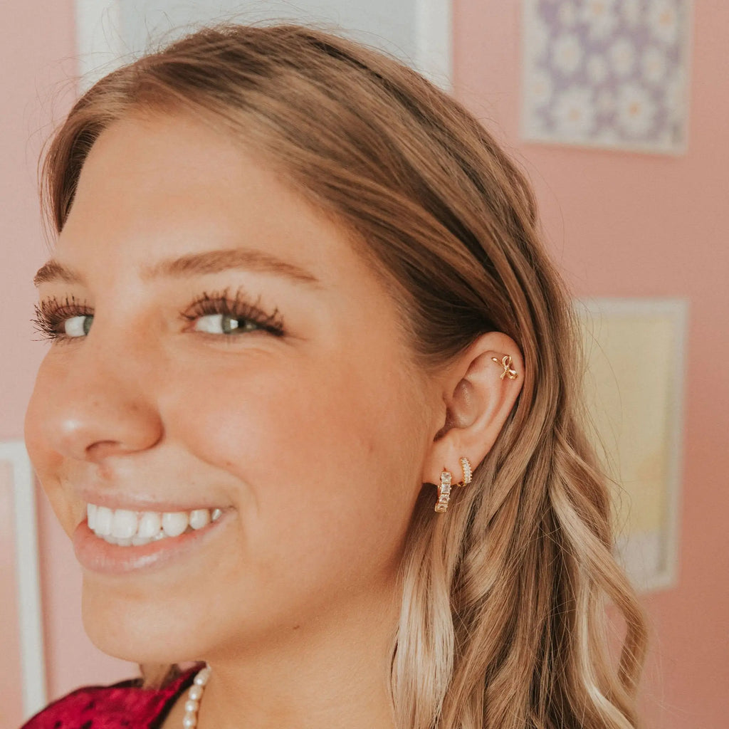Ella Bow Studs - WonderingCloth