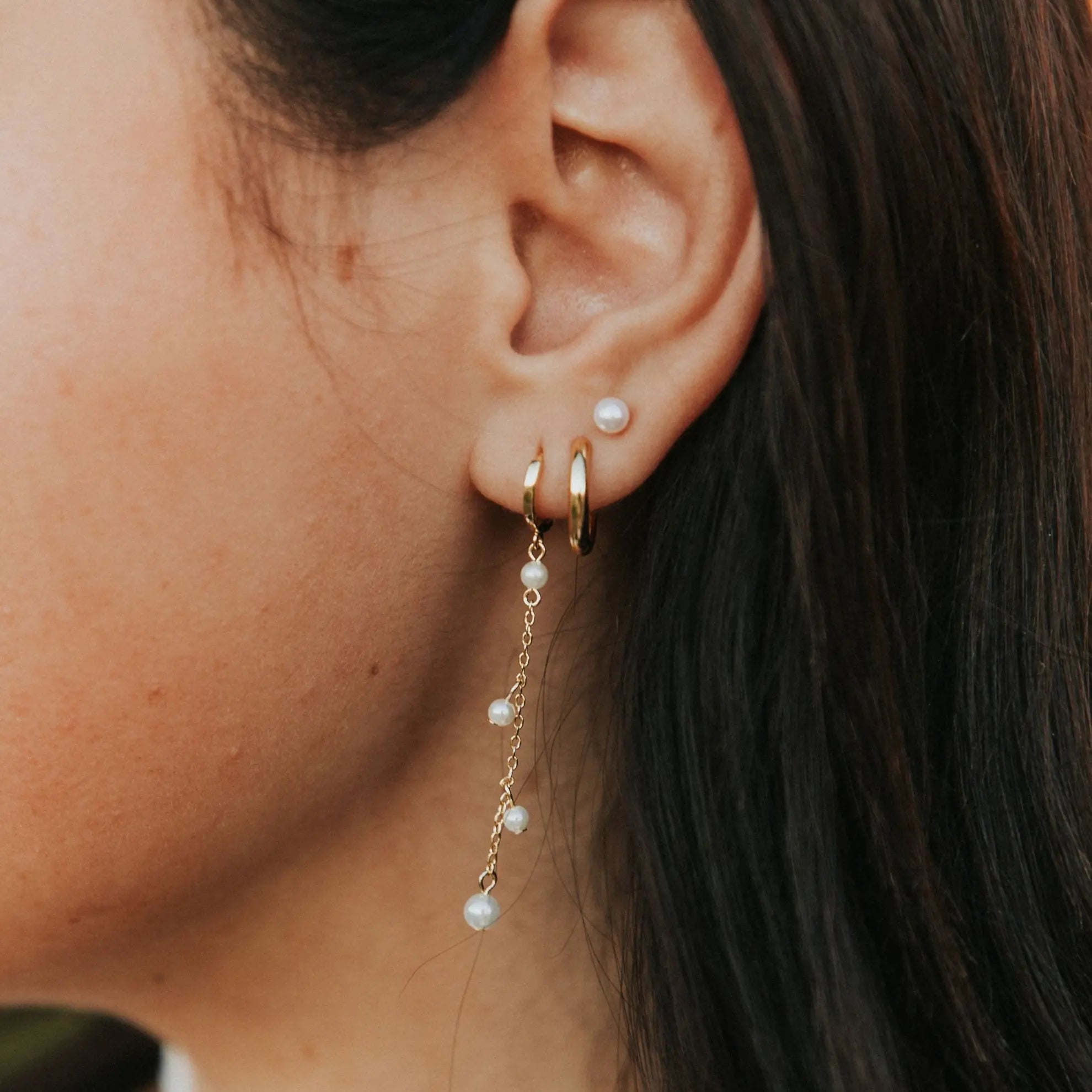 Sailor Pearl Studs - WonderingCloth