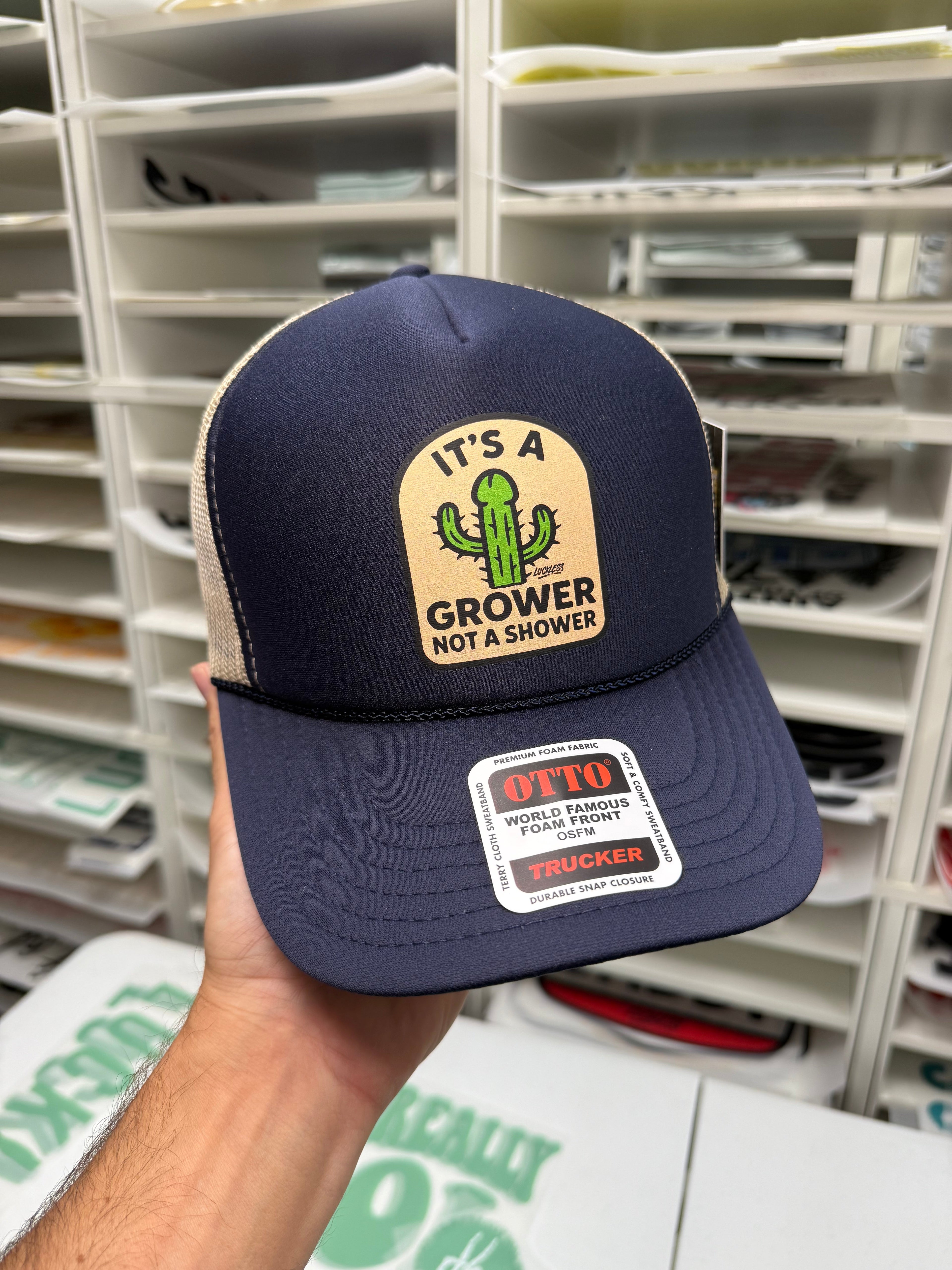 Its a Grower Trucker Hat