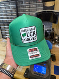 Green Flags F Forever Trucker Hat
