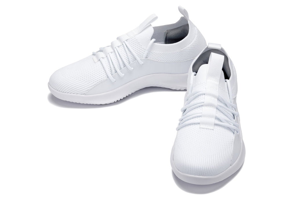 CALTO - Q131 - 2.4 Inches Taller (Off-White/White Sole) - Ultra Lightweight Sneakers - WonderingCloth