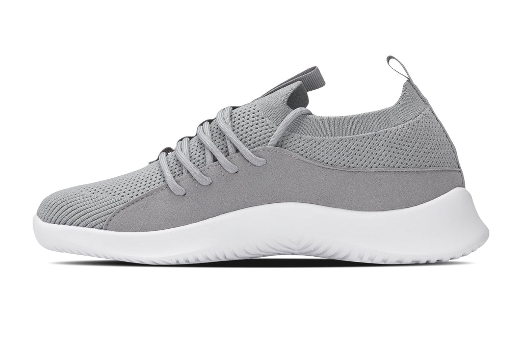 CALTO - Q134 - 2.4 Inches Taller (Light Gray/White Sole) - Ultra Lightweight Sneakers - WonderingCloth
