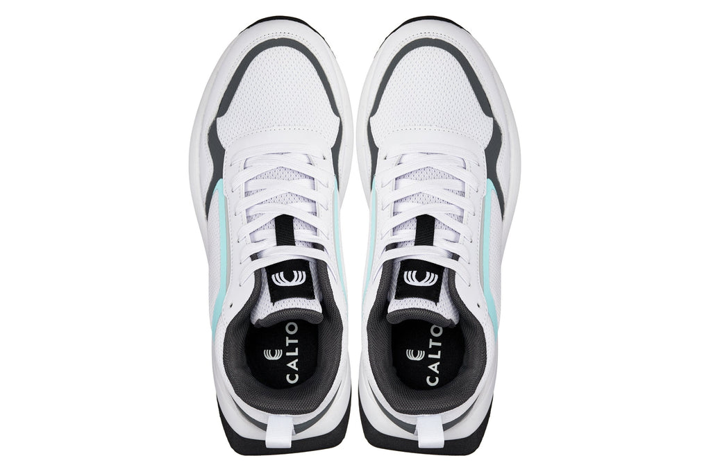 CALTO - Q151  - 2.4 Inches Taller (White/Grey) - WonderingCloth
