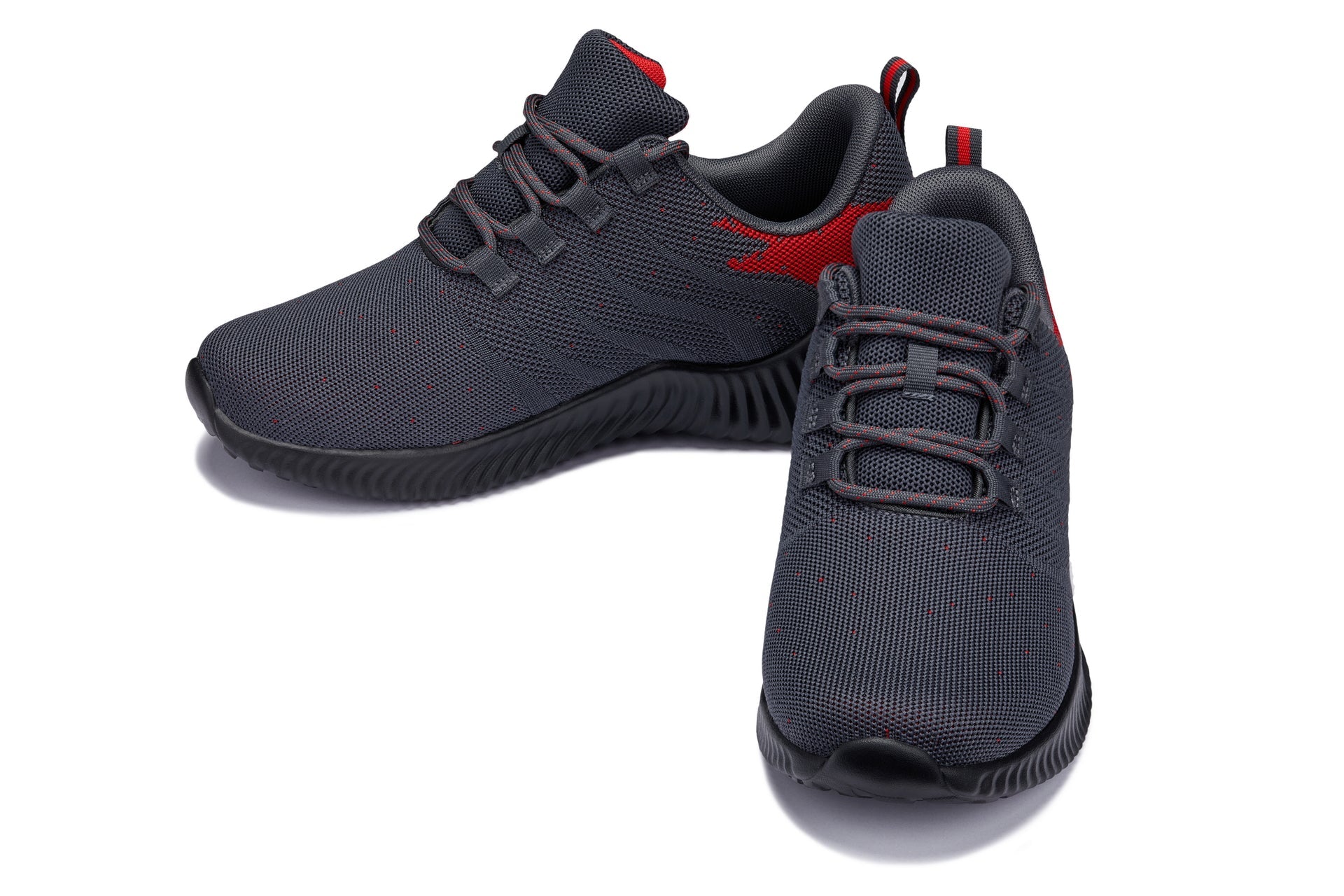 CALTO - Q218 - 2.8 Inches Taller (Grey/Red) - Ultra Lightweight - WonderingCloth
