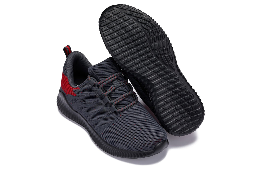 CALTO - Q218 - 2.8 Inches Taller (Grey/Red) - Ultra Lightweight - WonderingCloth