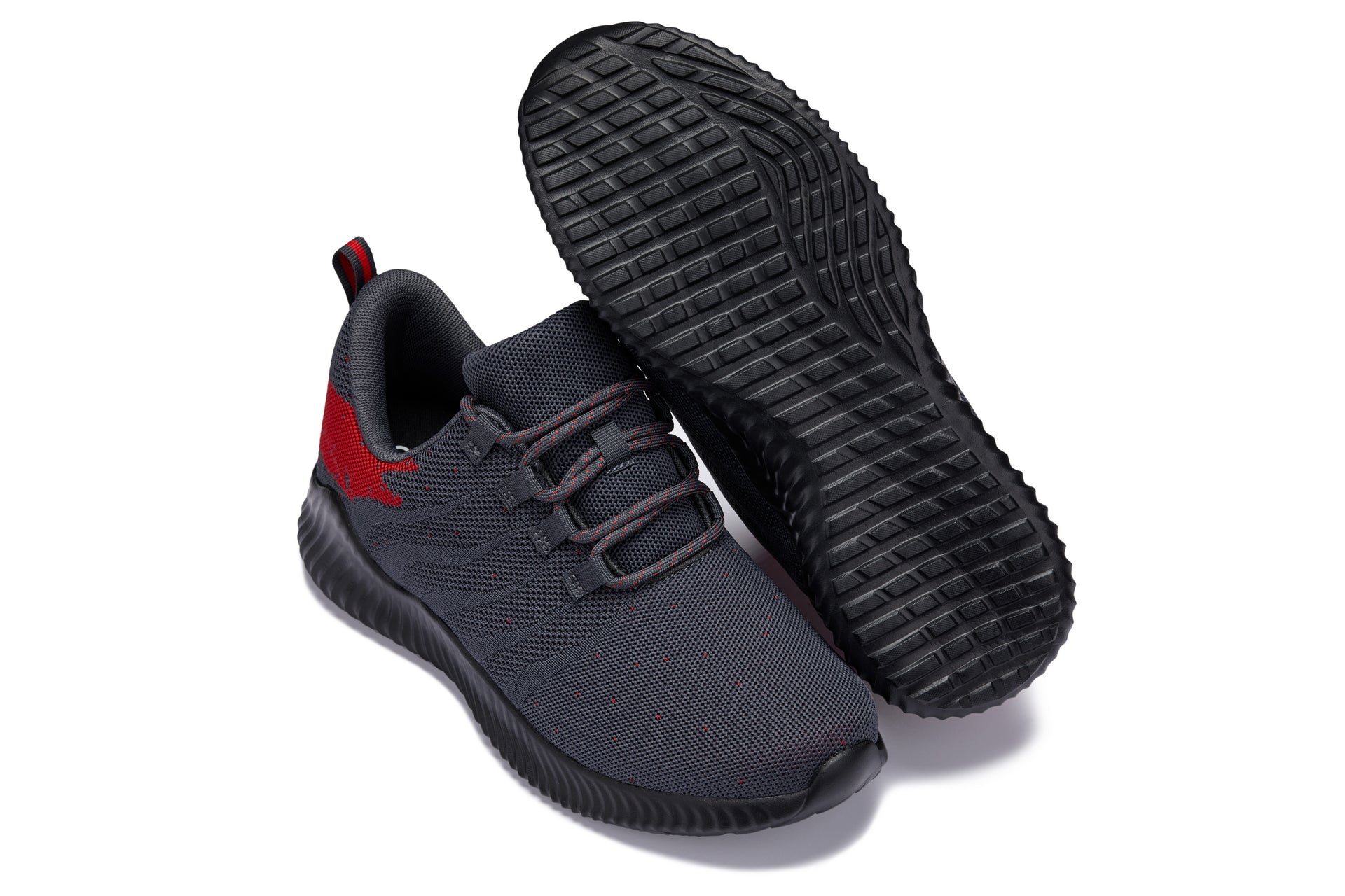 CALTO - Q218 - 2.8 Inches Taller (Grey/Red) - Ultra Lightweight - WonderingCloth