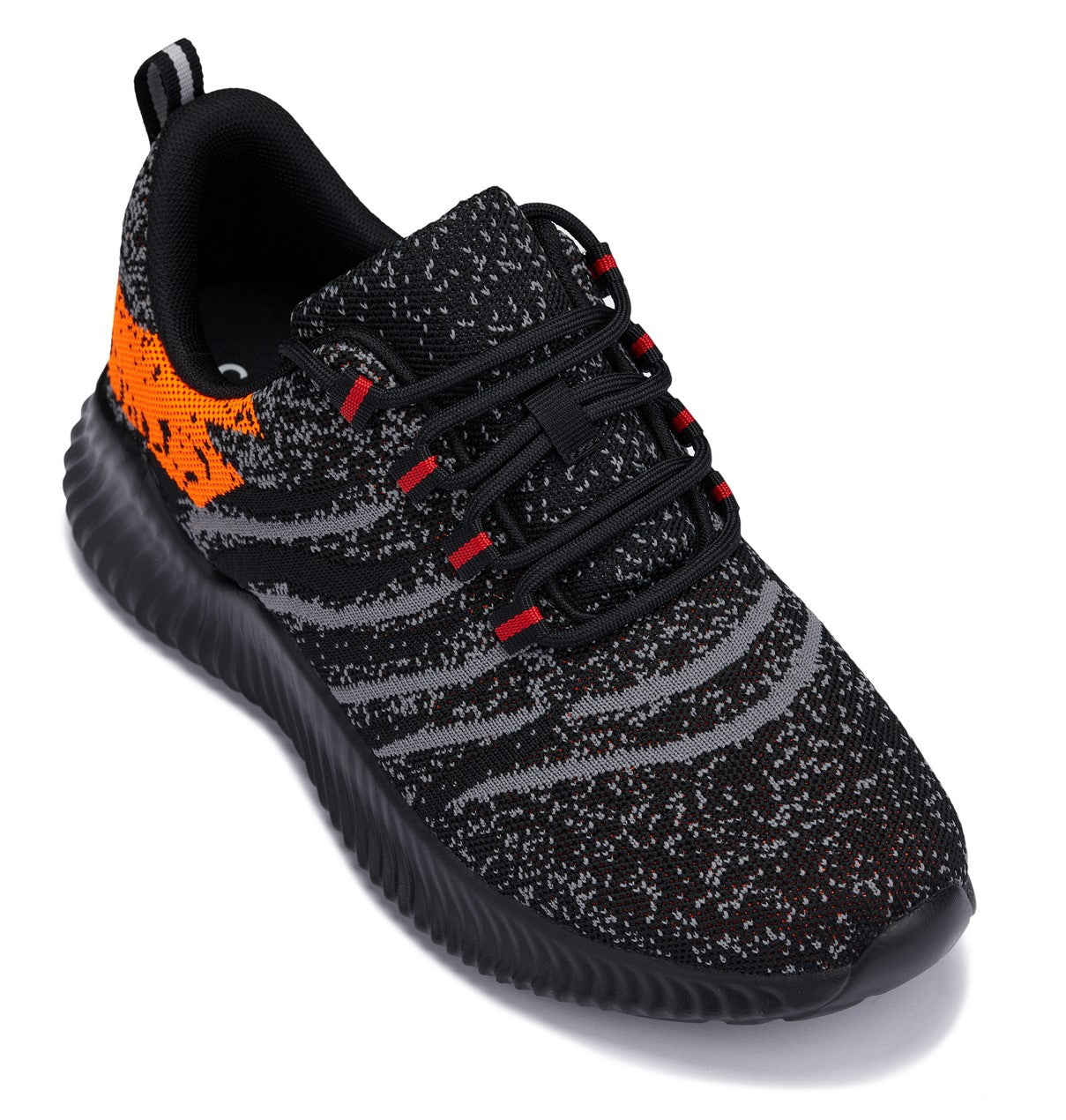 CALTO - Q219 - 2.8 Inches Taller (Neon Orange/Black/Grey) - Ultra Lightweight - WonderingCloth