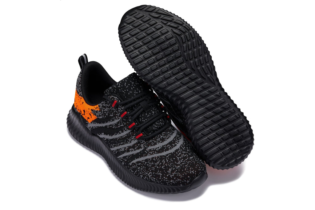 CALTO - Q219 - 2.8 Inches Taller (Neon Orange/Black/Grey) - Ultra Lightweight - WonderingCloth