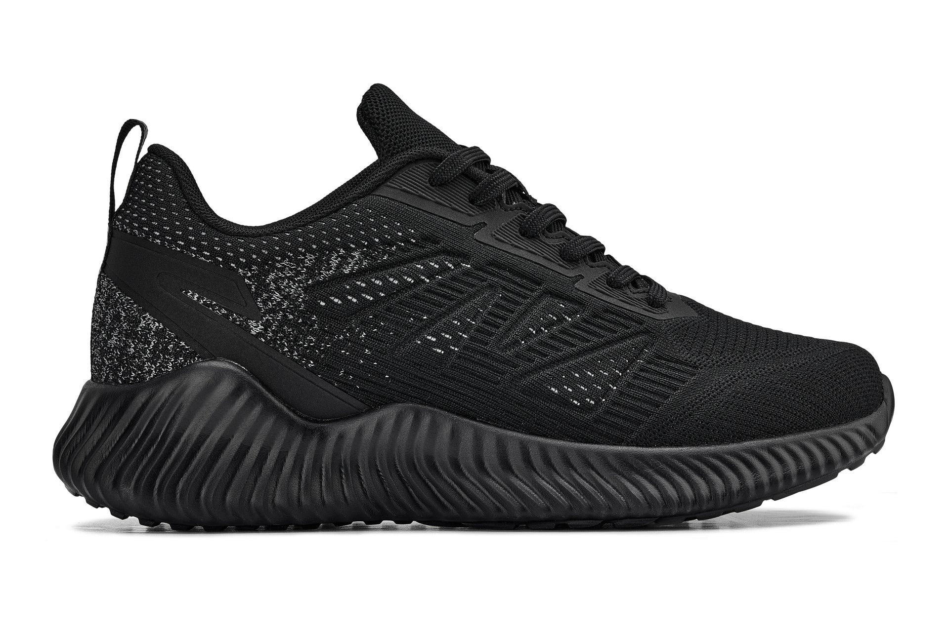 CALTO - Q220 - 2.6 Inches Taller (Noir/Cement) - Lightweight Sporty Sneakers - WonderingCloth