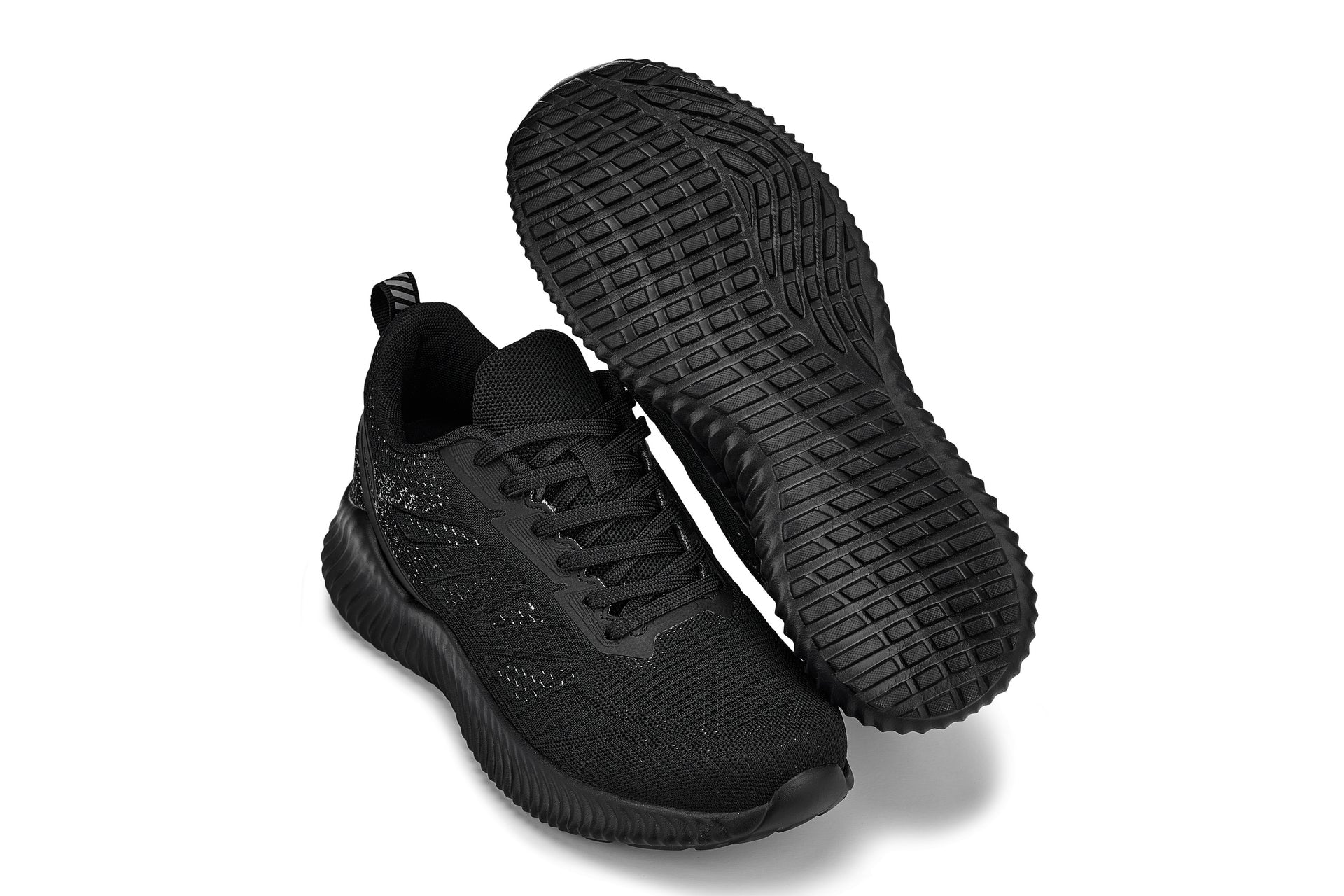 CALTO - Q220 - 2.6 Inches Taller (Noir/Cement) - Lightweight Sporty Sneakers - WonderingCloth